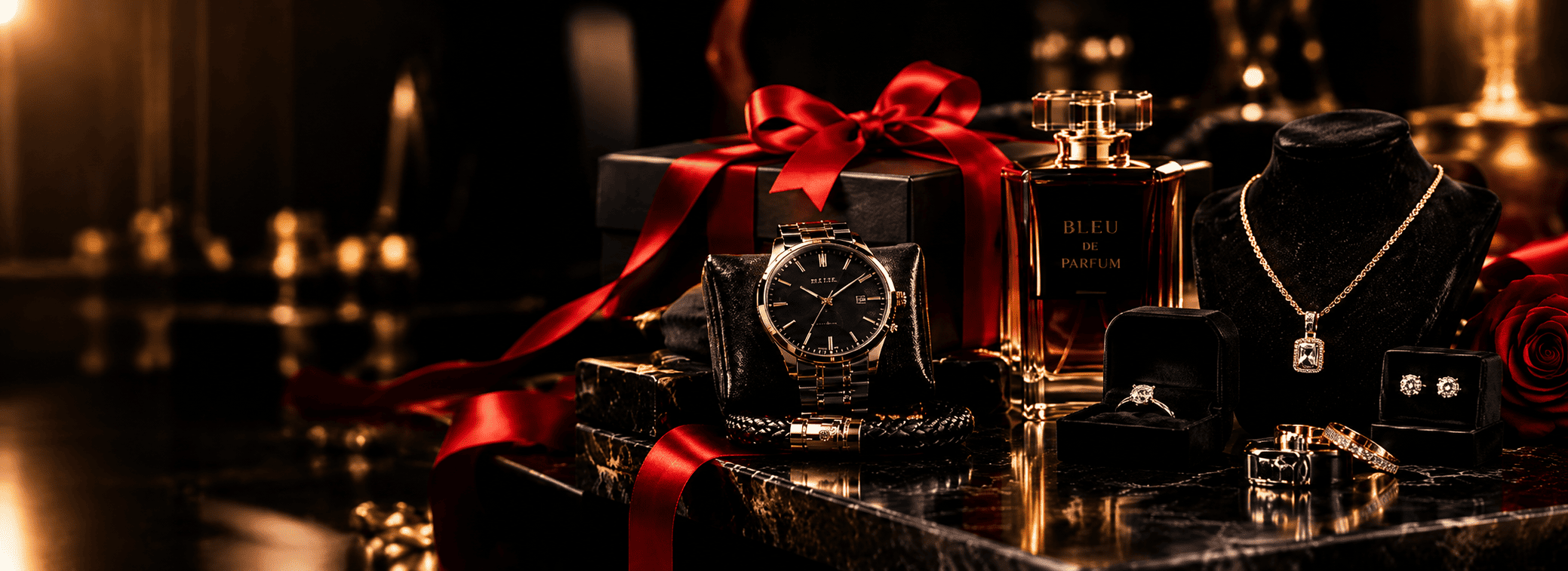 Luxury Gifts on Polished Marble